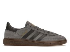 adidas Handball Spezial Dark Grey Black Gum Men's - ID8780 - US Spezial Adidas Outfit Men, Adidas Gray Sneakers With Gum Sole, Adidas Spezial Black, Adidas Handball Spezial Brown Outfit, Adidas Spezial Navy Gum, Grey Adidas Shoes, Jordan 1 Green, Adidas Outfit Men, Handball Spezial 'navy Gum'