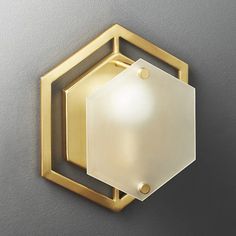 Traditional Gold Metal Hexagon Sconce Lamp - 1 Head Wall Lighting Fixture For Hallway Hexagon Shelf Decor, Baking Nook, Brown Blinds, Curtains And Sheers, Downstairs Bar, Double Curtain Rods, Hexagon Shelf, Hallway Ceiling, Interior Wall Sconces