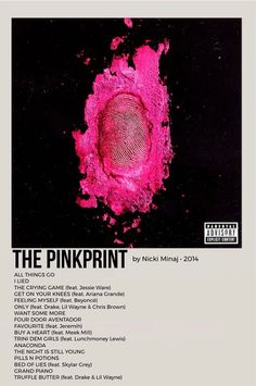 the pinkprint album cover art