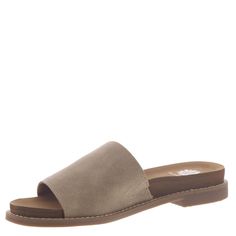 PRICES MAY VARY. 1.5" Heel height|EVA Footbed|Man-made outsole|New color available : Blush Camel Taupe Orthopedic Sandals, Taupe Grey, Kids Luggage, Luxury Store, Slide Sandals, Leather Sandals, New Color, Flip Flops, Camel