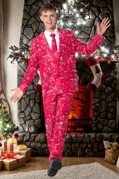 Christmas Suits For Men, Mens Christmas Costumes, Ugly Christmas Suit, Funny Adult Costumes, Formal Attire For Men, Xmas Costumes, Funny Costume, Christmas Suit, Men Party