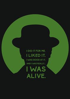 the silhouette of a man wearing a hat with words on it that say i was alive