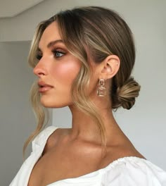 Wedding Guest Low Bun for Shorter Hair