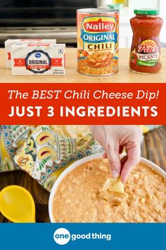 the best chili cheese dip just 3 ingredients