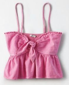 Zara Tops Summer, Zara Summer Tops, Dream Wishlist, American Eagle Crop Top, Pink Clothes, Clothing Wishlist, Nina Agdal