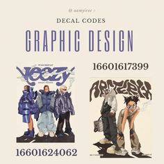 an advertisement for graphic design with three people