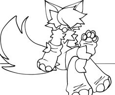 an image of a cartoon character from the video game sonic and his friends coloring pages