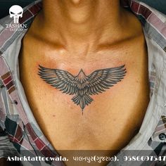 TashanTattoo
AshokTattooWala
S.20. Tirupati plaza
Opp. New bus stand
Near gd modi collage
Palanpur (gujrat)
9586697547
9687533310 Sternum Eagle Tattoo, Eagle Collar Bone Tattoo, Eagle Tattoo Aesthetic, Tatoos Eagle, Eagle Tattoo Design Chest, Eagle Tattoo For Women On Back, Eagal Tattoos For Men, Eagle On Chest Tattoo, Native Eagle Tattoo