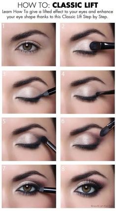 Halloweenský Makeup, Tutorial Eyeliner, Natural Eye Makeup Tutorial, Mekap Mata, Makeup Tip, Applying Eye Makeup, Smink Inspiration, Eye Makeup Steps, Beautiful Eye Makeup