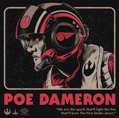 a star wars propaganda featuring poe dameron