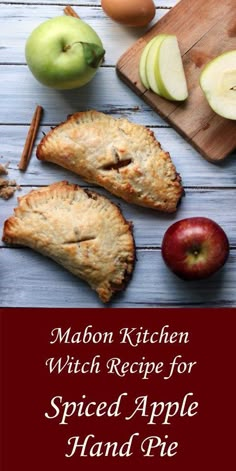 the recipe for spiced apple hand pie