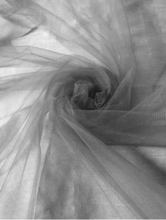 black and white photo of sheer fabric