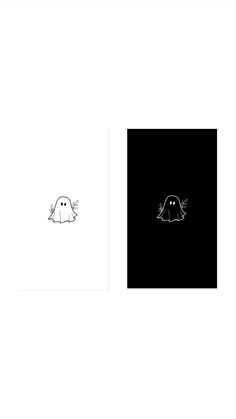 an image of a ghost in the middle of two different pictures, one is black and white