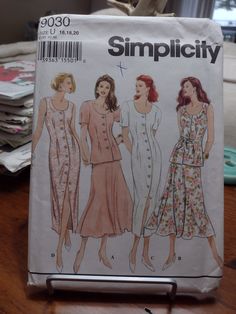 a sewing pattern for a women's dress