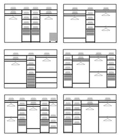 an image of a computer screen showing the layouts for each panel, including two rows and