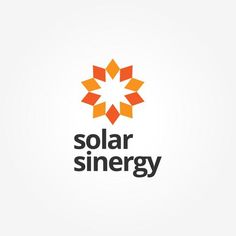 the solar energy logo is shown in orange and black, while it appears to be an abstract