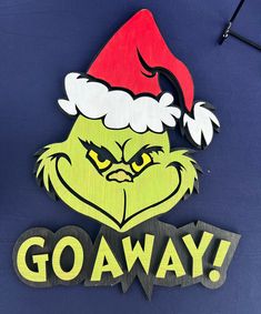 Bring some holiday mischief to your decor with this 3D "Go Away" Grinch wooden door sign! Perfect for fans of the classic character, this playful piece features a layered 3D design that brings the Grinch's grumpy charm to life. Handcrafted from quality wood, it's an eye-catching addition to your holiday decor, whether on your front door or inside your home. With a touch of humor and holiday spirit, this sign is sure to make guests grin (or groan) this Christmas season! ABOUT THIS SIGN: ⚬ Sign an Grinch Front Door Sign, Grinchmas Door Sign, The Grinch Welcome Sign, Grinch Door Hanger Cutout, Grinch Unwelcome Sign, Grinch Decor, Der Grinch, Wooden Door Sign, Grinch Decorations