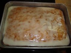 an uncooked casserole in a metal pan