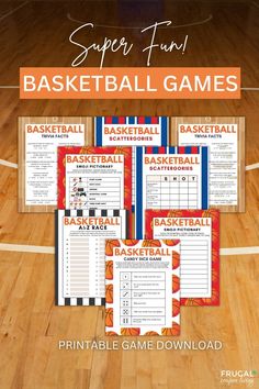 printable basketball games for kids to play on the court