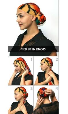 How to Tie a Headscarf - Tied up in Knots Black Hair Products, Headwrap Hairstyles, Tie A Scarf, Head Wrap Styles