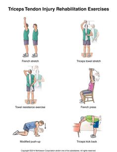 an exercise poster shows how to do the exercises