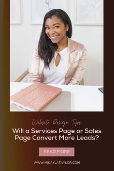 a woman sitting at a desk with the title how to drive sales with search engine optimi