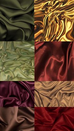 #fabric #autumn #colorpalette #palette Color Theory Lessons, Clothing Fabric Patterns, Fabric Palette, Color Knowledge, Gala Gowns, Bridesmaid Colors, Deep Autumn, Fashion Design Patterns, Fall Color Palette