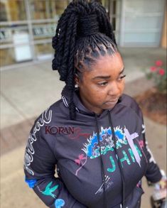 Long Locs Ponytail, Loc Knot Styles, High Locs Ponytail, Loc Vacation Styles, Loc Knot Ponytail, Classy Loc Styles For Women, Updo Dread Styles For Women, Long Loc Styles Women Updo, Barrel Twist Locs Women Short Hair