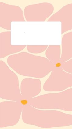 a pink flower with an orange center on a light yellow background that has white rectangles in the middle