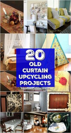 20 old curtain upcycling projects that are easy to do with the curtains