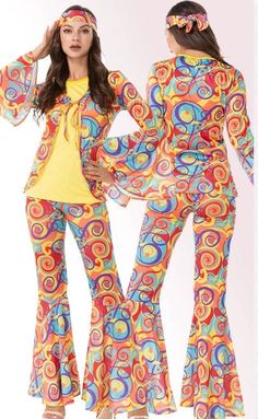 44113638916311|44113638949079|44113638981847 Moda Hippie Chic, Hippie Elegante, Plus Size Hippie, Cosplay Costumes For Men, Style Hippie Chic, Vintage Halloween Party, Hippie Chic Fashion, Disco Costume, Hippie Top