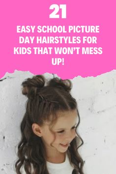 Last year I did such a cute hairstyle on Addie only for her to look a hot mess in her photos. These school picture day hairstyles for kids look way sturdier!