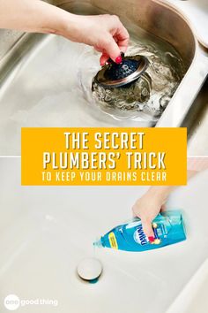 the secret plumber's trick to keep your drain clean is easy and fun