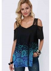 Pierced Cold Shoulder Paisley Print T Shirt | Rotita.com - USD $27.22#Fashion #Jumpsuit #Dresses #Rompers #Shirts #Blouses #dresses #dressSexy #Tops #shortdress #fashion #stylish #womanfashion #womanoutfits #woman #clothes #beautiful #beauty #outfit #fashionoutfits #stylish #womensfashion #womanwear #womanoutfits #design #model #trendy #beautiful #cute #dress #girls #fashioneditorial #style #woman #Fashionoutfits #MiniSkirts Trendy Clothes For Women, Trendy Tops, Tops For Women, Fashion Tops