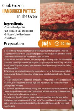 How To Cook Frozen Hamburger Patties? Simple Guideline Hamburger Recipes Patty, Meat Patties, Meatball Recipes Crockpot, How To Make Hamburgers, Juicy Hamburgers, Frozen Beef, Hamburger Meat Recipes, Hamburger Recipes, Hamburger Meat