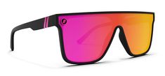 Midnight Emma Polarized Sunglasses - Hot Pink Shield Lens & Matte Black Frame Blenders Eyewear, Pink Mirror, Sticker Pack, Say You, Solid Black, Black Frame, Uv Protection, The Black, Things To Think About