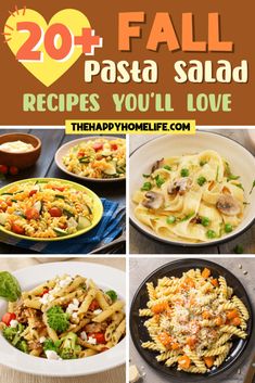 20+ Fall Pasta Salad Recipes You'll Surely Love Fall Pasta Sauce, Fall Pasta Salad Recipes, Fall Pasta Salad, Fall Pasta Recipes, Parmesan Pasta Salad, Pasta Recipes Vegetarian, Autumn Pasta Recipes, Bacon Pasta Salad, Delicious Pasta Salad