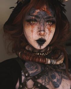 Warrior Makeup, Viking Makeup, Dark Celestial, Witchy Makeup, Norse Warrior, Celestial Goddess