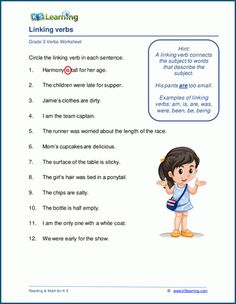 Grade 3 Verbs Worksheets | K5 Learning Verbs Worksheet Grade 3, Progressive Verbs, Third Grade Worksheets