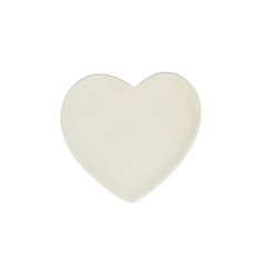 a white heart shaped object on a white background