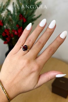 Angara Jewelry | Angara | Garnet | Garnet Jewelry | January Birthstone | Garnet Birthstone | Garnet Ring | Gemstone Ring | Birthstones | Christmas Gift Ideas | Jewelry Organizer | Winter Outfits | Christmas Gifts | Engagement Rings | Big Engagement Ring | Garnet Engagement Ring | Birthday Vibes, January Birthday