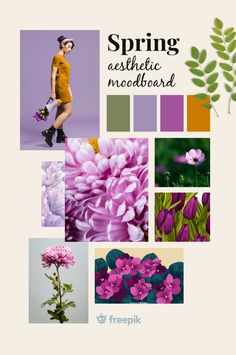 Spring moodboard Color Mood Board Fashion, Inspiration For Mood Board, Mood Boards Creative, Mood Board For Graphic Design, Floral Inspiration Board, Spring Fashion Illustration, Spring Inspiration Moodboard, Photoshoot Moodboard Mood Boards, Spring Mood Board Fashion