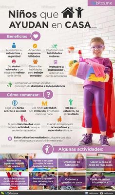 the spanish language poster shows how to use clothes for children's playrooms