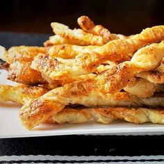 some fried food is on a white plate