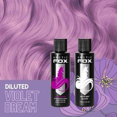 Hair Dye Combinations, Arctic Fox Hair Dye Combinations Purple, Arctic Fox Hair Dye Combinations, Arctic Fox Violet Dream, Artic Fox Hair, Fox Hair Dye, Hair Color Swatches, Hair Dye Brands, Arctic Fox Hair Dye