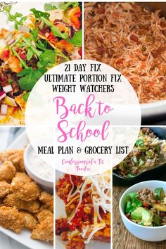 the ultimate fix for weight watchers back to school meal plan and grocery list is here