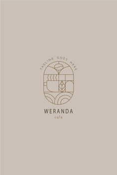 the logo for verandaa coffee roasting coffes is shown in brown and beige