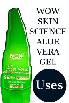 WOW SKIN SCIENCE ALOE VERA GEL is not only a gel you can also use this as a cleanser, Moisturizer, Anti-aging Cream and also use you use this for hair care...  Suitable for all skin and hair types. WOW SKIN SCIENCE ALOE VERA GEL makes our home remedies best and easy. Uses Of Aloe Vera Gel, Uses Of Aloe Vera, Pure Aloe Vera Gel, Pure Aloe Vera, Skin Science, Aging Cream, Anti Aging Cream