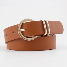 "Errands to Run Belt" 100% POLYESTER Gold Buckle Western Belts For Women, Gucci Belt Women, Cowgirl Belts, Running Belt, Designer Belts, Casual Belt, Cowgirl Western, Faux Leather Belts, Fashion Belts