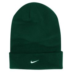 Nike Team Cuffed Beanie. Keep your head warm during those chilly fall games. 100% acrylic. Sports Beanie For Winter, Casual Sports Hat For Winter, Casual Winter Sports Hat, Winter Sports Beanie Hat, Winter Acrylic Hat For Streetwear, Acrylic Winter Hat For Streetwear, Solid Winter Sports Hats, Nike Winter Beanie Hat, Nike Casual Winter Hats